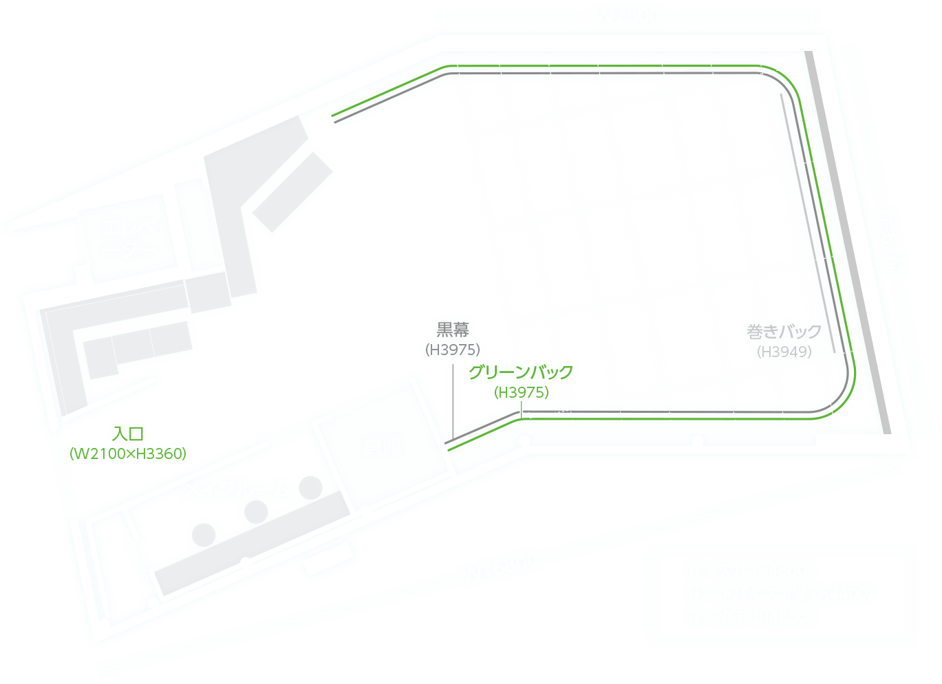 スタジオフロアーマップ